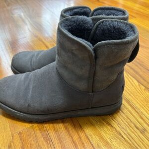 UGG Gray Suede Ankle Boots are women’s size 6